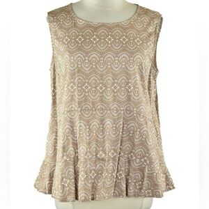 New York & Company tan extra small tank top